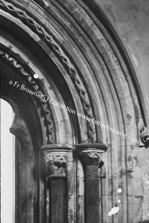 ABBEY CLOISTER ARCH IN BAPTISTRY OF PARISH CHURCH